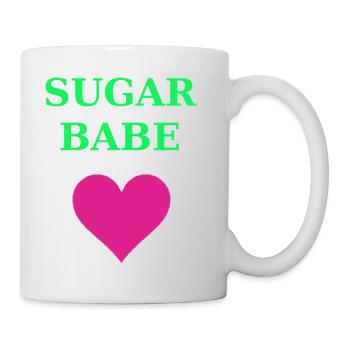 Sugar Babe Herz Neon - Tasse - Weiß - Rechts