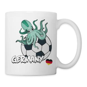 Octopus sur Football Ball Germany - Mug blanc - blanc - Droite