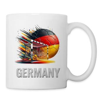 Deutschland Fußball Flagge Tor - Tasse - Weiß - Rechts