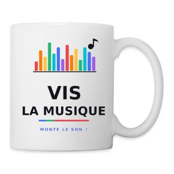 Vis La Musique ArcEnCiel - Mug blanc - blanc - Droite