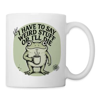 Coffee Frog Saying Image - Mug - white - Right