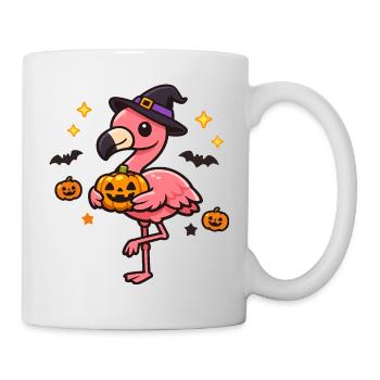 Flamingo Witch Pumpkin - Mug - white - Right