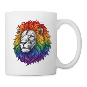 Mois de la fierté LGBTQ - Lion féroce - Mug blanc - blanc - Droite
