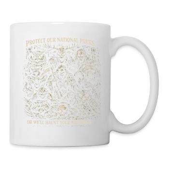 Protect Our National Parks | Humor Horror Goth - Mug - white - Right
