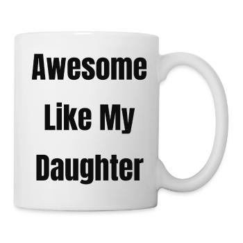 Génial comme ma fille Tee - Mug blanc - blanc - Droite