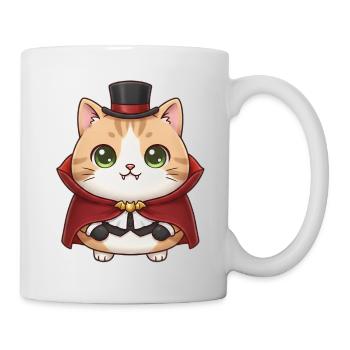 Cat as a vampire - Mug - white - Right