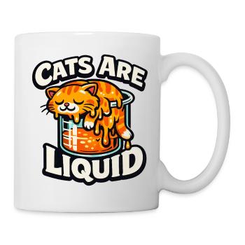 Les chats sont un mème liquide - Mug blanc - blanc - Droite