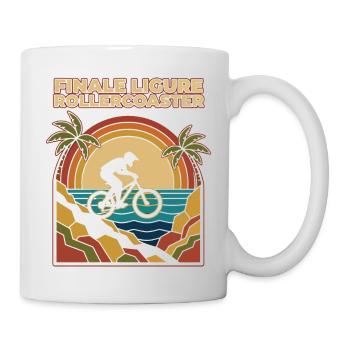 Finale Ligure Rollercoaster Retro Enduro MTB - Mug - white - Right