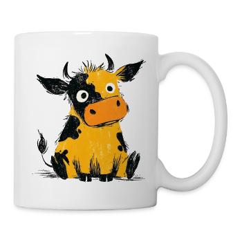 Süße Kuh - Tasse - Weiß - Rechts