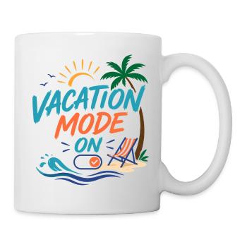 Mode vacances activé - Mug blanc - blanc - Droite
