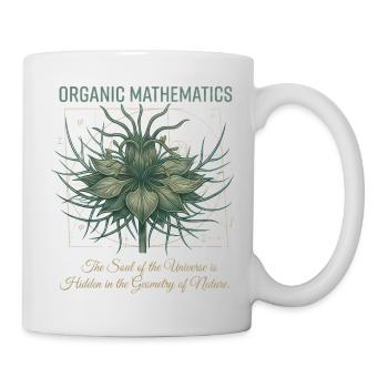 Geometrie der Naturpflanze - Tasse - Weiß - Rechts