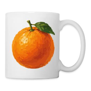 Orange frais dans le style aquarelle - Mug blanc - blanc - Droite