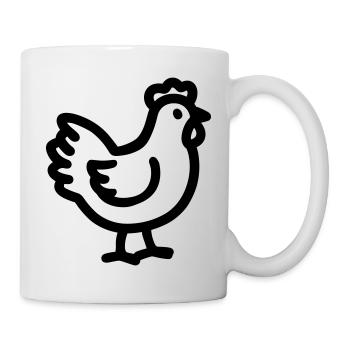 poulet - Mug blanc - blanc - Droite