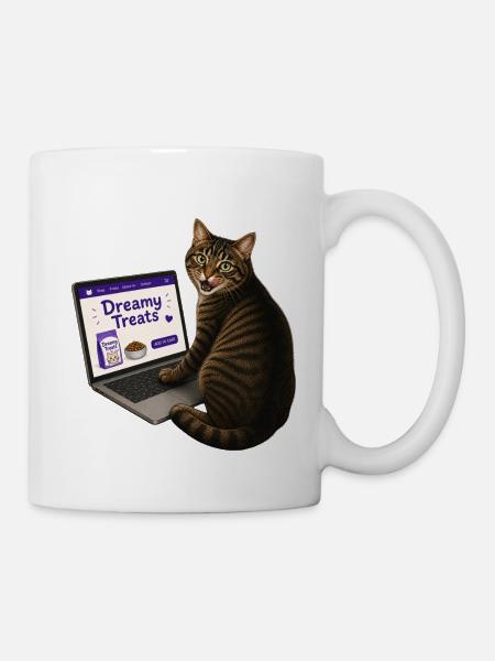 Acheter des friandises pour chat en ligne - Mug blanc - blanc
