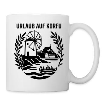 Korfu Urlaub Griechenland - Tasse - Weiß - Rechts