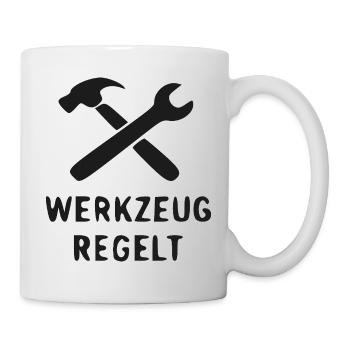 Werkzeug Regelt Design - Tasse - Weiß - Rechts