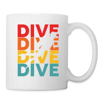Plongée de plongée - Mug blanc - blanc - Droite