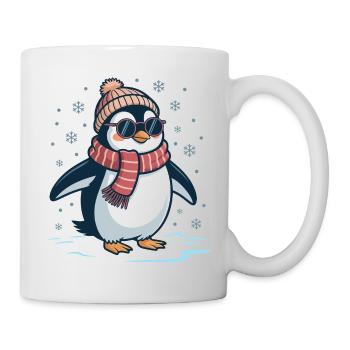 Pingouin mignon - Cadeau pour l’amoureux des manchots - Mug blanc - blanc - Droite