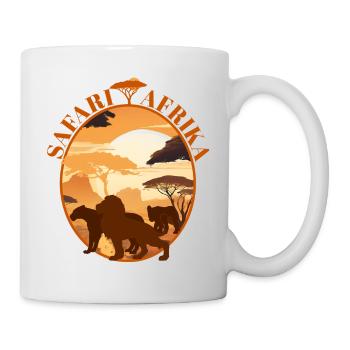 Savannen Safari Sonnenuntergang - Tasse - Weiß - Rechts