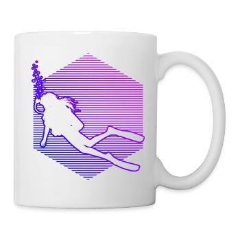 Gift idea for a diving fan with Scuba Diving - Mug - white - Right