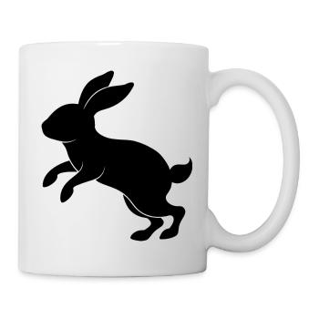 jumping bunny - Mug - white - Right