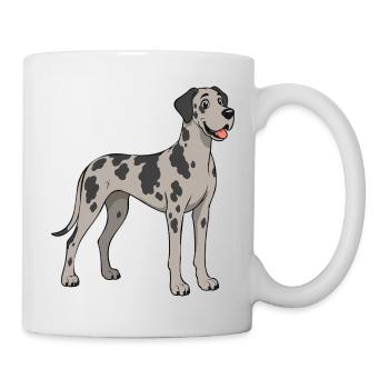 Images joyeuses d’un Dogue allemand - Mug blanc - blanc - Droite