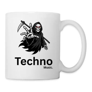 Silhouette de la Faucheuse - Mug blanc - blanc - Droite