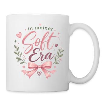In meiner Soft Era – rosa Script - Tasse - Weiß - Rechts