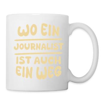 Geschenkidee Journalist - Tasse - Weiß - Rechts