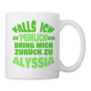 Geschenk für Alyssia - Tasse - Weiß - Rechts