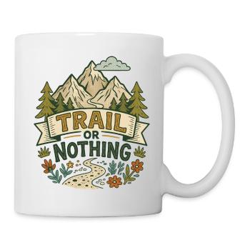 Randonnée - Aventure en plein air - Sentier ou rien - Mug blanc - blanc - Droite