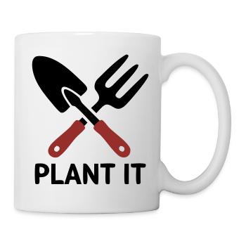 Logo Plant It d’outil de jardin - Mug blanc - blanc - Droite
