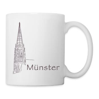 Münster Lambertikirche - Tasse - Weiß - Rechts