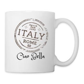 Vintage Italy Stamp Rome Travel - Mug - white - Right