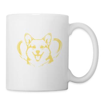 Zuhause ist Corgi - Tasse - Weiß - Rechts