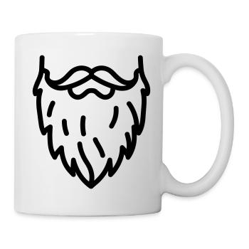 barbe - Mug blanc - blanc - Droite