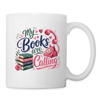 Mes livres m'appellent - Mug blanc - blanc - Droite