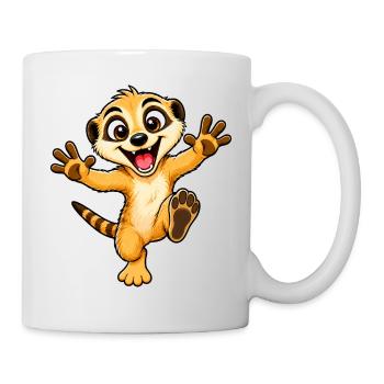 Idée de cadeau - Suricate drôle - Mug blanc - blanc - Droite