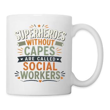 Social Worker Gift for School LCSW - Mug - white - Right
