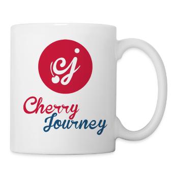 Conception du logo Cherry Journey Cherries - Mug blanc - blanc - Droite