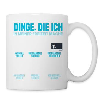 Handball Handballer Handball Trainer Fan Geschenk - Tasse - Weiß - Rechts