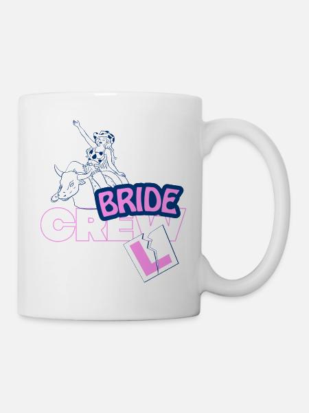 Bride Crew Rodeo Tee - Tasse - Weiß