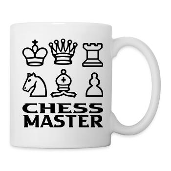 Schachmeister - Tasse - Weiß - Rechts