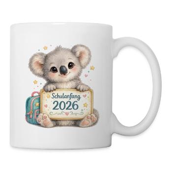 Kuscheliger Schulstart Koala 2026 - Tasse - Weiß - Rechts