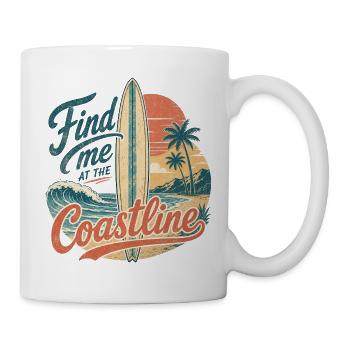 Find me at the coastline - Tasse - Weiß - Rechts