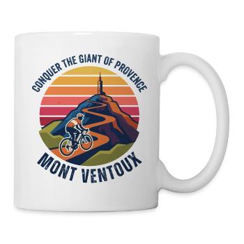 Mont Ventoux Vintage-Radfahrer - Tasse - Weiß - Rechts