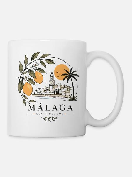 Málaga Küstenparadies - Tasse - Weiß