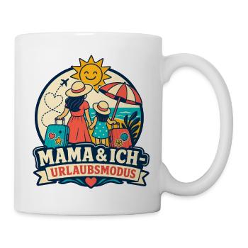 Mama & Ich Urlaubsmodus - Tasse - Weiß - Rechts