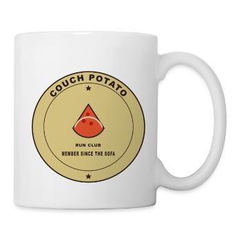 Couch Potato Laufclub Motiv - Tasse - Weiß - Rechts