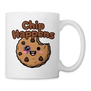 Chip Happens Keks - Tasse - Weiß - Rechts